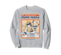 A Cure For Stupid Sarcastic Retro Vintage Funny Adult Humor Sudadera