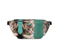 A Curious Cat Running Waist Pack - Soporte para teléfono sin rebote para gimnasio, bolsa cruzada impermeable con correa ajustable