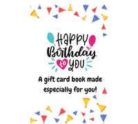 A Customizable Experience Gift for Birthdays with Themed Pages to Add Your Own Gift Cards: DIY Birthday Book