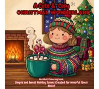 A Cute & Cosy Christmas Wonderland: An Adult Colouring book, Simple and Sweet Holiday Scenes Created for Mindful Stress Relief