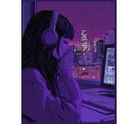 A Cute Girl Cover College Notebook, School NoteBook, Office Note-Taking: 110 pages, 7.44x9.69 Inches. Softcover collage notebook, lined notebook for ... notebook, kids and student notebook etc