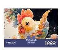 A Cute Little Chicken 1000 Stück Premium-Karton Puzzle Cute Baby Chicken Lebendige Bilder Familienspiel Puzzles Als Geburtstagsgeschenke 52x38cm/1000pcs