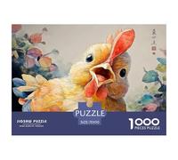 A Cute Little Chicken 1000 Stück Stabiler Karton Puzzle Cute Baby Chicken Lebendige Bilder Kreatives Spiel Puzzles Als Geburtstagsgeschenke 70x50cm/1000pcs