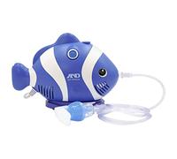 A&D Medical Nebulizador compresor UN-019 apto para niños para tratar la tos y el resfriado y otras enfermedades respiratorias, azul