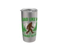 A Dad Like Me Is Hard To Find Funny Bigfoot Dad Día del Padre Vaso térmico de acero inoxidable de doble pared