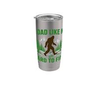A Dad Like Me Is Hard To Find Funny Bigfoot Dad Día del Padre Vaso térmico de acero inoxidable de doble pared
