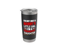 A Daddy's Little Girl I'm A Firefighter's Daughter Fireman Vaso térmico de acero inoxidable de doble pared
