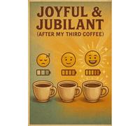 A Daily Journal for Coffee-Fueled Humans - 6×9 Notebook, Perfect Office Gift for Coworkers & Coffee Lovers