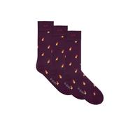 A-DAM 3-pack Casual Socks Burgundy Rockets Fig Talla: 36-40 | Calzoncillos Outlet | Unisex | Marrón