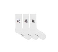 A-DAM 3-pack Crew Socks Adam Bird White Talla: 36-40 | Calzoncillos Outlet | Unisex | Blanco