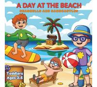 A Day at the Beach: Seashells and Sandcastles: Simple Coloring for Toddlers Ages 3-5 - Bold Outlines for Little Hands, Focus & Calm
