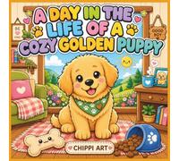 A Day in the Life of a Cozy Golden Puppy Coloring Book: Cute and Cozy Puppy Coloring Pages for Kids and Dog Lovers, Featuring Sweet Daily Adventures, Playful Moments, and Relaxing Fun