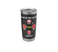 A Day In The Life of Type 1 Diabetes Awareness Diabetic Gift Vaso térmico de acero inoxidable de doble pared