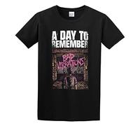 A Day To Remember Bad Vibrations Men's T-Shirt Unisex Black Cotton Print tee Shirts S