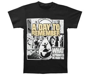 A Day To Remember What Separates Me from You Men's T-Shirt Unisex Black Cotton Print tee Shirts XL