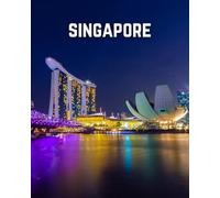 A Decorative Book: Singapore and the Marina Bay at Night: A Stackable Book for Interior Decorating and Set Dressing for Coffee Tables, End Tables, and Bookshelves with Photographic Cover