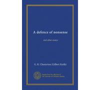 A defence of nonsense: and other essays