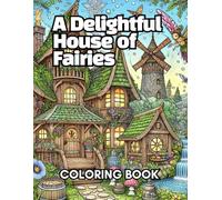 A Delightful House of Fairies: An adult coloring book that colors happily together