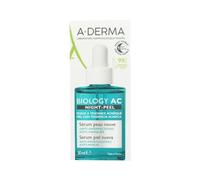 A-derma, biology ac, peeling, night, serum, for face, 30 ml