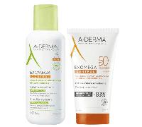 A-Derma Exomega Control Crema Emoliente 400 ml + Crema SPF50+ 150 ml