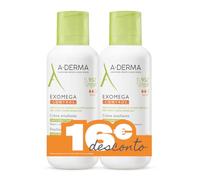 A-Derma Exomega Control Emollient Cream - 400ml (Double Pack)