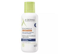 A-derma, exomega control, emollient, night, cream, for face, 400 ml