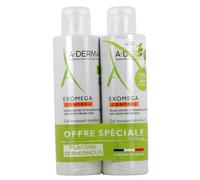 A-DERMA Exomega Control Gel Espumoso Emoliente Anti-Rascado Lote de 2 x 500 ml