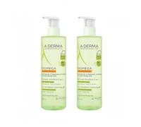 Aderma Exomega Control Gel Limpiador Emoliente Antipicores Lot 2 x 500ml