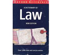 A Dictionary of Law (Oxford Paperback Reference)