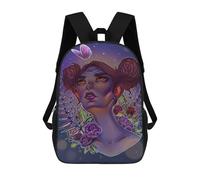 A Digital Painting of A Girl in A Sea of Beautiful Flow ... Mochila, Mochila Escolar Impresa En 3D, Bolsa Para El Almuerzo Escolar, Mochila De Viaje, Mochila Para Amigos, Mochila Escolar Para Niñas Y