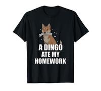A Dingo Ate My Homework Trabajo Escolar Camiseta