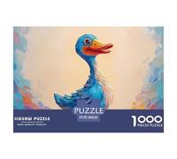 A Dinosaur-Duck 1000 Piezas Cartón Fuerte Rompecabezas Colorful Duck Imágenes Vibrantes Juego Familiar Puzzle para Niños Pequeños 38x26cm/1000pcs