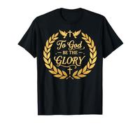 A Dios Sea La Gloria Fe Expresión Camiseta