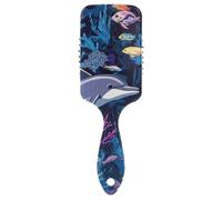 A Dolphin cepillos antiestáticos para mujeres negras Diseñado masaje del cuero cabelludo para el crecimiento del cabello con mango ergonómico cepillo para rizado cabello