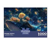A Dreamy Atmospher-A Little Prince Puzzle De Madera Impermeable Puzzle De 1000 Piezas para Adultos Imposible Rompecabezas para Adultos Puzzle para Decoración del Hogar