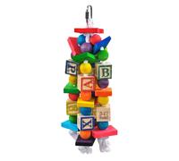 A&E CAGE COMPANY HB46360 Juguete para p jaros Happy Beaks The ABC Blocks, surtido, 6 x 12""
