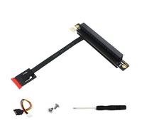 A+E Key NGFFs a PCIe 16x Adaptador Tarjeta Adaptadora 270 Grados Cable Extensión 25 cm para Conexión de Ordenador