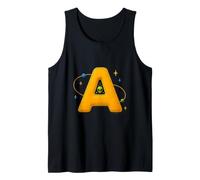 A es para Alien UAP Space Exploration Retro Letter Camiseta sin Mangas