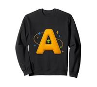 A es para Alien UAP Space Exploration Retro Letter Sudadera