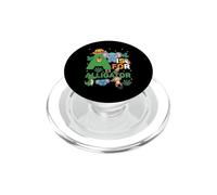 A Es para Cocodrilo Zoológico Animales Zoo Viaje Jungle Zoo Día PopSockets PopGrip para MagSafe
