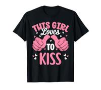 A Esta Chica le Encanta besar Besos Divertidos Camiseta
