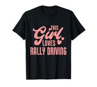 A Esta Chica le Encanta Conducir un Rally Divertido Conductor de Rally Camiseta gráfica económica