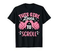 A Esta Chica le Encanta desplazarse Divertido Smartphone Social Media Camiseta