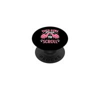 A Esta Chica le Encanta desplazarse Divertido Smartphone Social Media PopSockets PopGrip Adhesivo