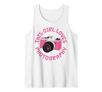 A esta chica le encanta la fotografía, fotógrafa, cámara Camiseta sin Mangas