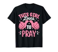 A Esta Chica le Encanta Orar Fe Divertida Religiosa Camiseta