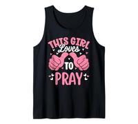 A Esta Chica le Encanta Orar Fe Divertida Religiosa Camiseta sin Mangas