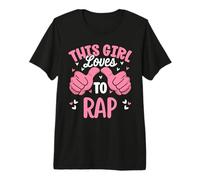 A Esta Chica le Encanta Rap Divertido Amante de la música Hip Hop Camiseta Premium