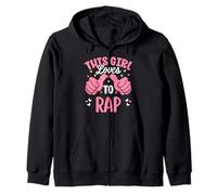 A Esta Chica le Encanta Rap Divertido Amante de la música Hip Hop Sudadera con Capucha