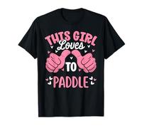 A Esta Chica le Encanta remar Divertido Kayak Kayak Sup Camiseta